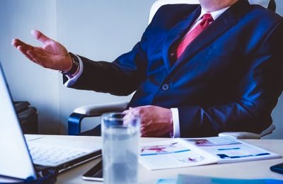 Business professional working